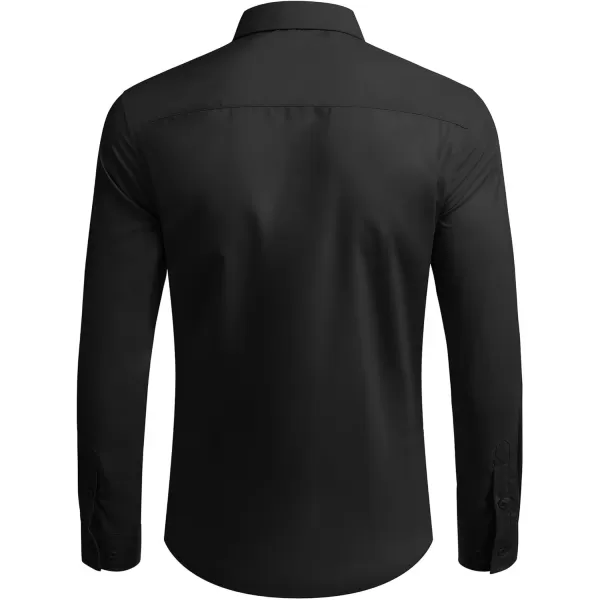COOFANDY Men's Dress Shirts Wrinkle Free Long Sleeve Button Up Shirts Formal Business Shirt