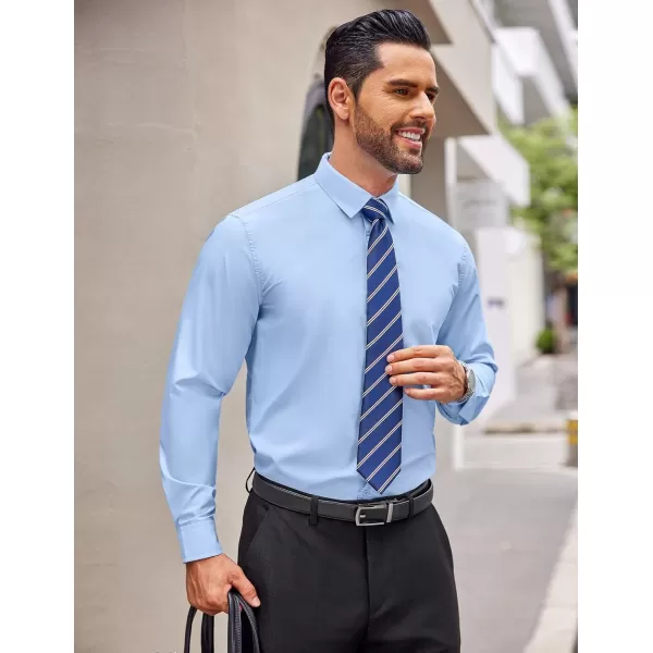 COOFANDY Men's Dress Shirts Wrinkle Free Long Sleeve Button Up Shirts Formal Business Shirt