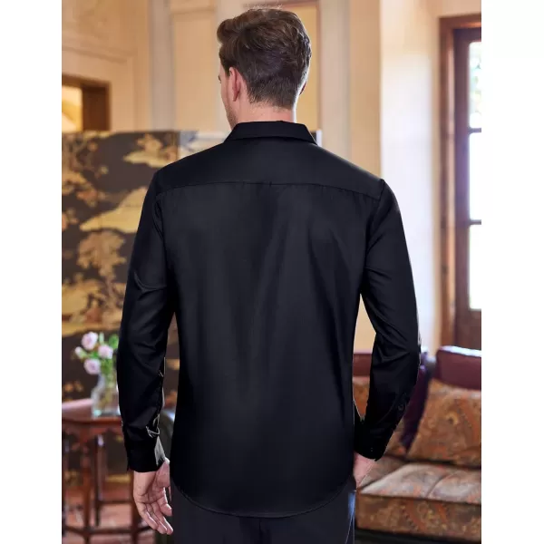 COOFANDY Men's Dress Shirts Wrinkle Free Long Sleeve Button Up Shirts Formal Business Shirt