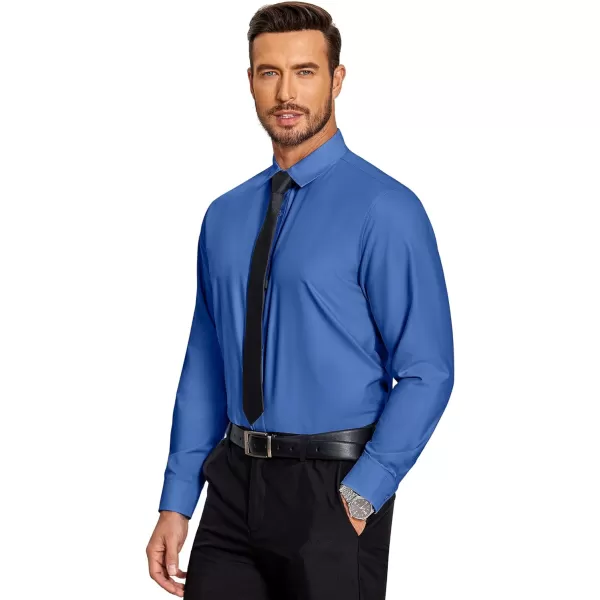 COOFANDY Men's Dress Shirts Wrinkle Free Long Sleeve Button Up Shirts Formal Business Shirt