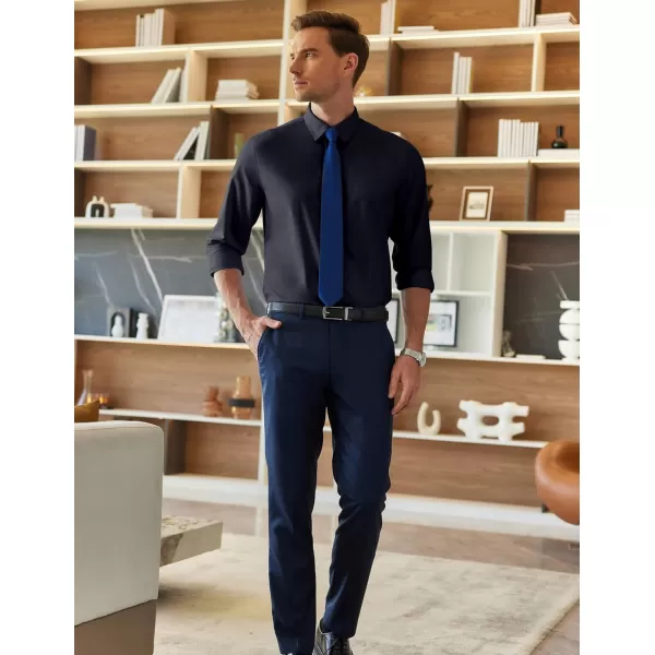 COOFANDY Men's Dress Shirts Wrinkle Free Long Sleeve Button Up Shirts Formal Business Shirt