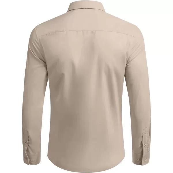 COOFANDY Men's Dress Shirts Wrinkle Free Long Sleeve Button Up Shirts Formal Business Shirt