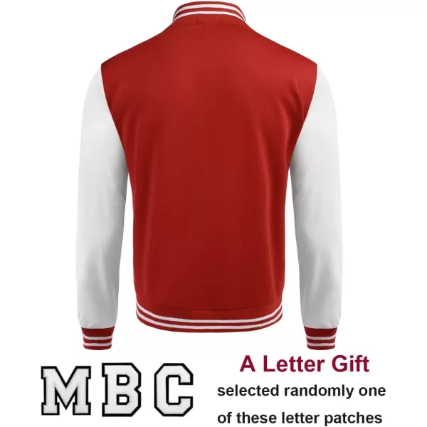 COOFANDY Mens Fashion Varsity Jackets Leather Sleeve Slim Fit College Baseball Letterman Bomber Coat