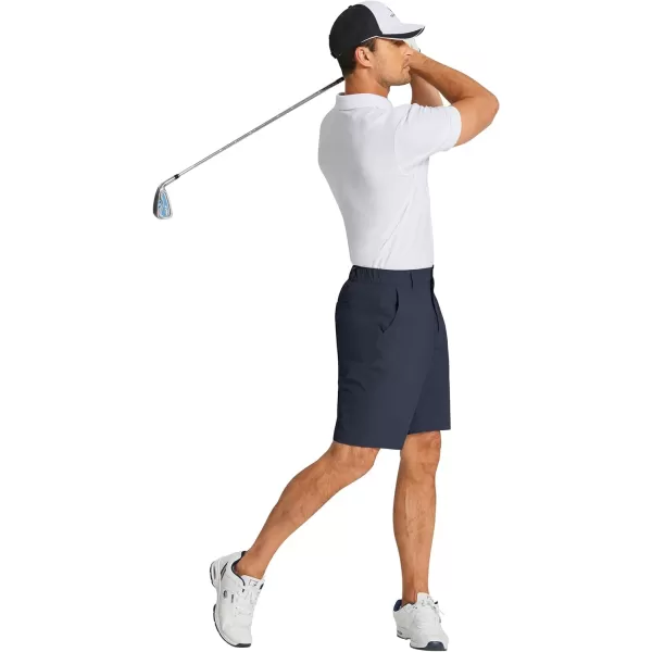 COOFANDY Mens Golf Shorts Stretch Quick Dry Casual Dress Shorts with Pockets