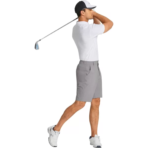 COOFANDY Mens Golf Shorts Stretch Quick Dry Casual Dress Shorts with Pockets