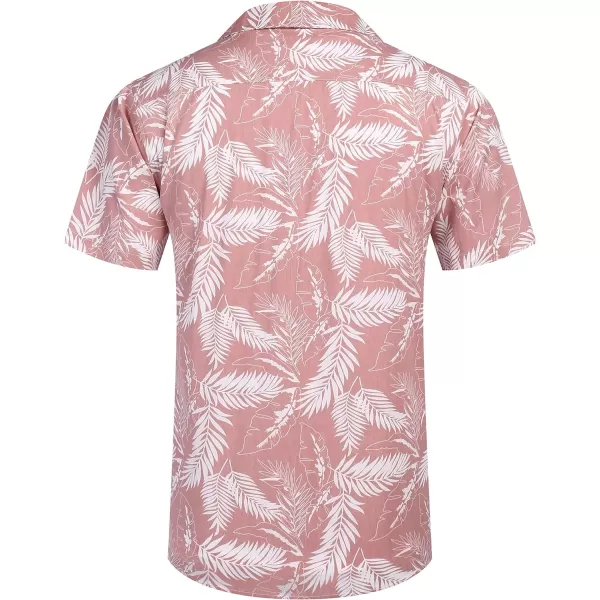 COOFANDY Men's Hawaiian Floral Shirts Cotton Linen Button Down Tropical Holiday Beach Shirts