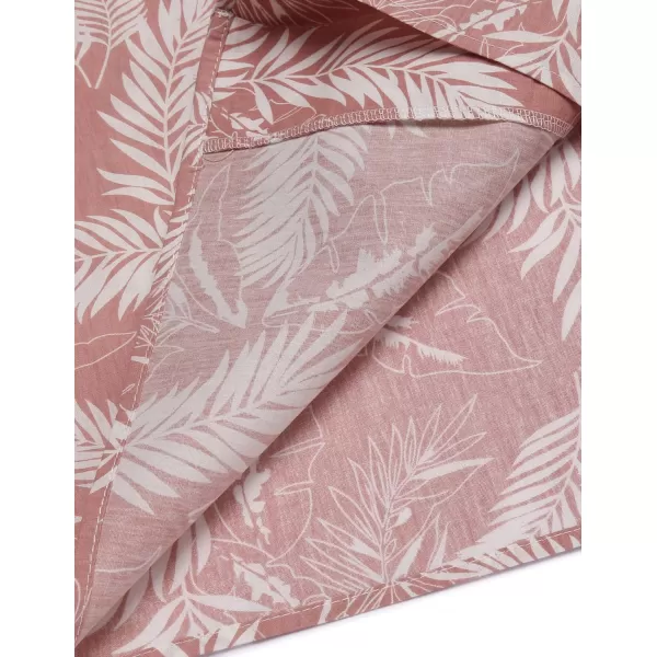 COOFANDY Men's Hawaiian Floral Shirts Cotton Linen Button Down Tropical Holiday Beach Shirts