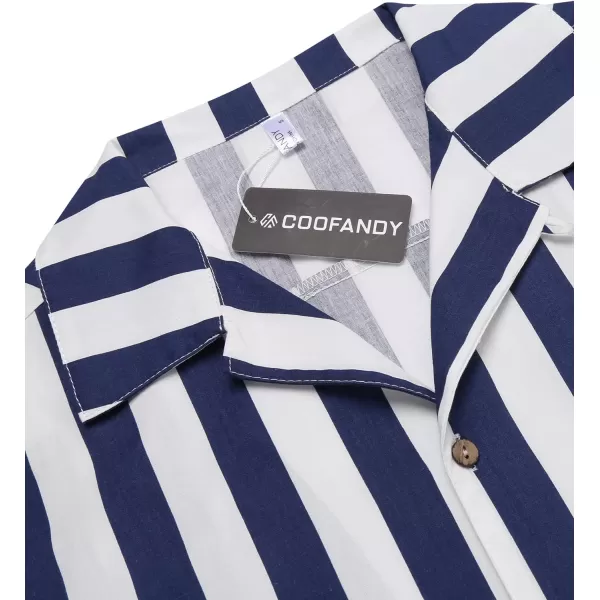 COOFANDY Men's Hawaiian Floral Shirts Cotton Linen Button Down Tropical Holiday Beach Shirts