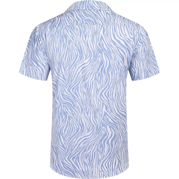 COOFANDY Men's Hawaiian Floral Shirts Cotton Linen Button Down Tropical Holiday Beach Shirts
