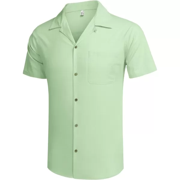 COOFANDY Men's Hawaiian Floral Shirts Cotton Linen Button Down Tropical Holiday Beach Shirts