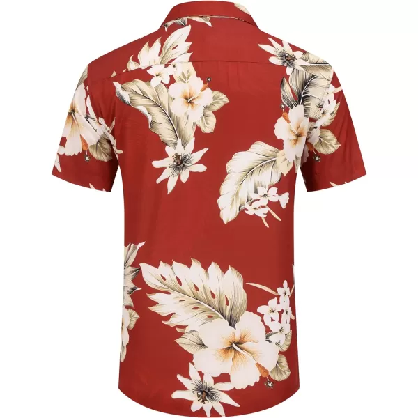 COOFANDY Mens Hawaiian Shirt Short Sleeve Button Down Shirt Tropical Summer Beach Shirt