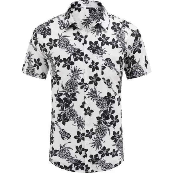 COOFANDY Mens Hawaiian Shirt Short Sleeve Button Down Shirt Tropical Summer Beach Shirt