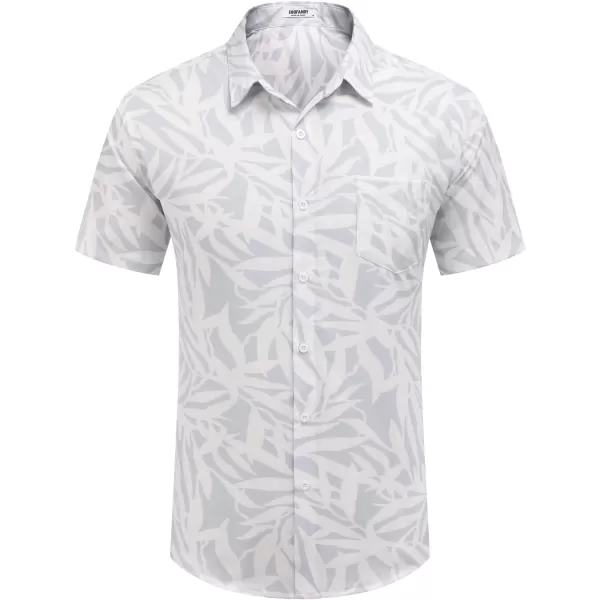 COOFANDY Mens Hawaiian Shirt Short Sleeve Button Down Shirt Tropical Summer Beach Shirt