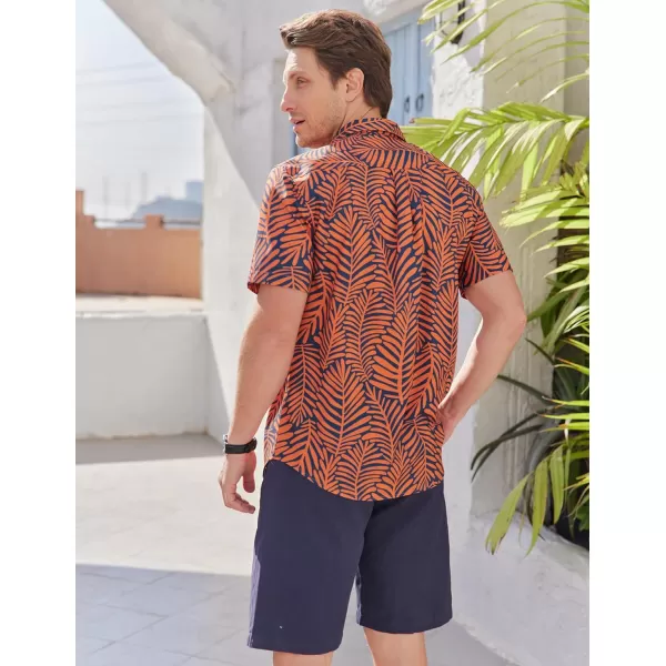 COOFANDY Mens Hawaiian Shirts Short Sleeve Button Down Aloha Shirt Casual Beach Clothes