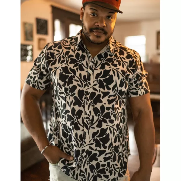 COOFANDY Mens Hawaiian Shirts Short Sleeve Button Down Aloha Shirt Casual Beach Clothes