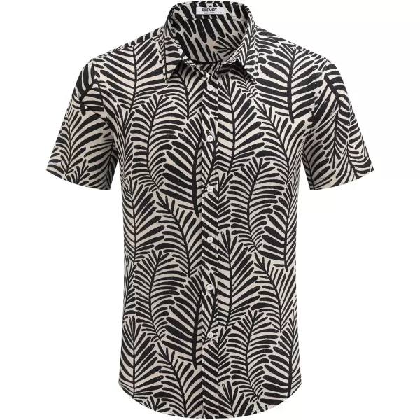 COOFANDY Mens Hawaiian Shirts Short Sleeve Button Down Aloha Shirt Casual Beach Clothes
