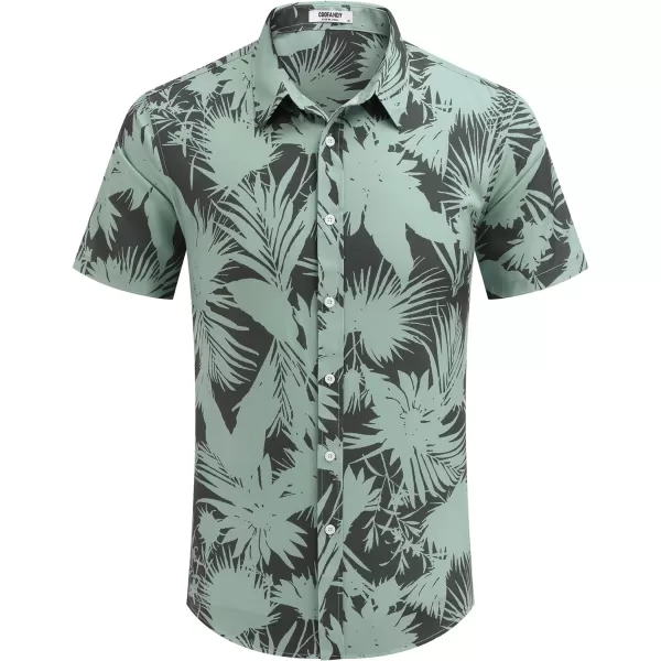 COOFANDY Mens Hawaiian Shirts Short Sleeve Button Down Aloha Shirt Casual Beach Clothes