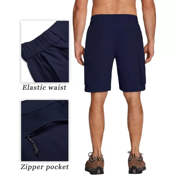 COOFANDY Mens Hiking Cargo Shorts 9'' Quick Dry Work Shorts Casual Summer Shorts Lightweight Bermuda Shorts with Pockets