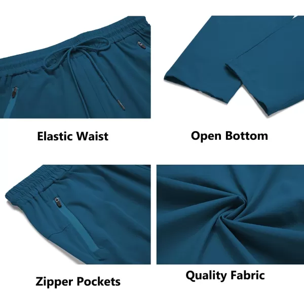 COOFANDY Men's Hiking Pants Lightweight Athletic Pants Quick Dry Active Running Joggers with Zipper Pockets