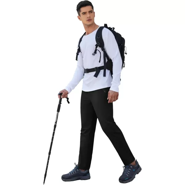 COOFANDY Men's Hiking Pants Lightweight Athletic Pants Quick Dry Active Running Joggers with Zipper Pockets