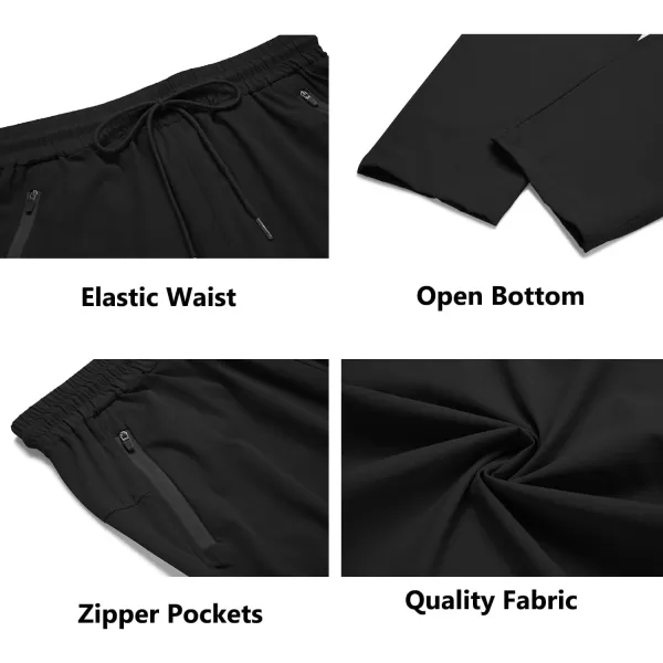 COOFANDY Men's Hiking Pants Lightweight Athletic Pants Quick Dry Active Running Joggers with Zipper Pockets