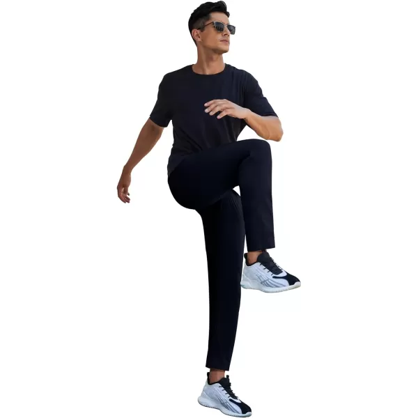 COOFANDY Men's Hiking Pants Lightweight Athletic Pants Quick Dry Active Running Joggers with Zipper Pockets