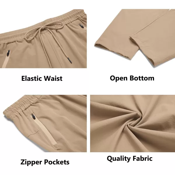 COOFANDY Men's Hiking Pants Lightweight Athletic Pants Quick Dry Active Running Joggers with Zipper Pockets