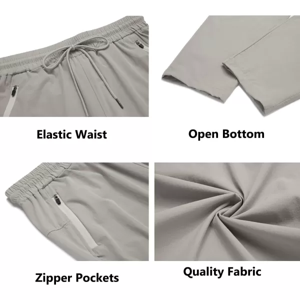 COOFANDY Men's Hiking Pants Lightweight Athletic Pants Quick Dry Active Running Joggers with Zipper Pockets