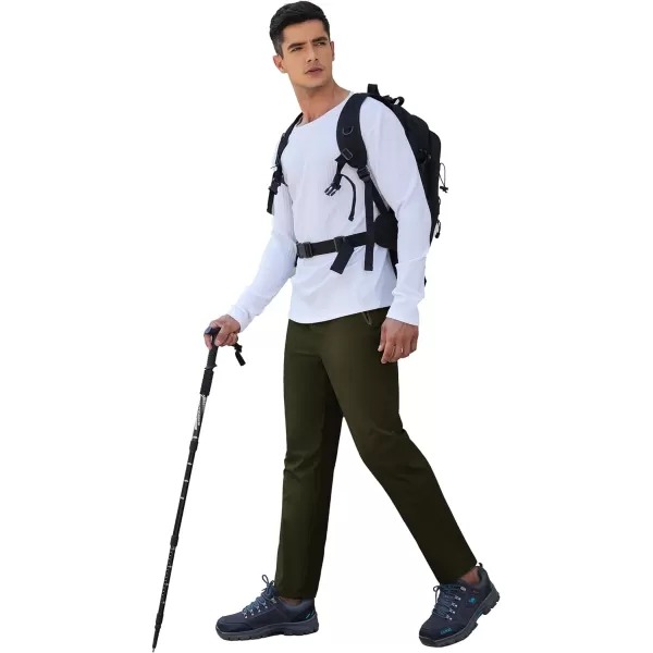 COOFANDY Men's Hiking Pants Lightweight Athletic Pants Quick Dry Active Running Joggers with Zipper Pockets