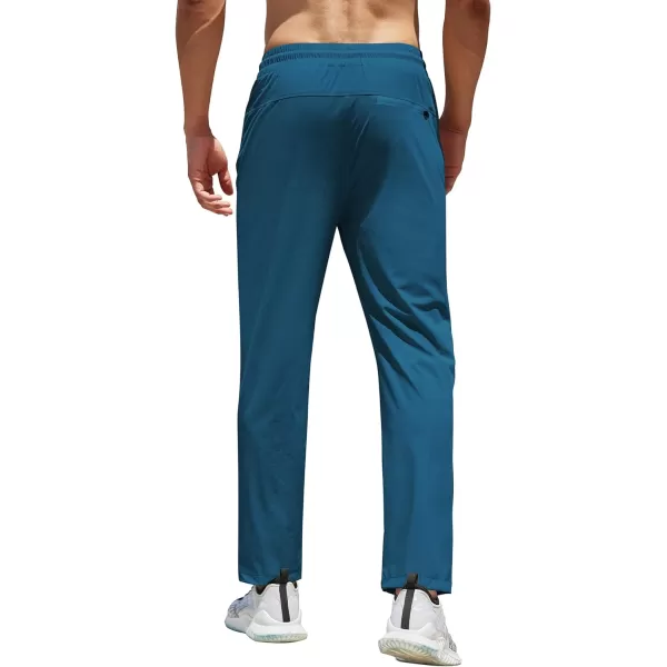 COOFANDY Men's Hiking Pants Lightweight Athletic Pants Quick Dry Active Running Joggers with Zipper Pockets