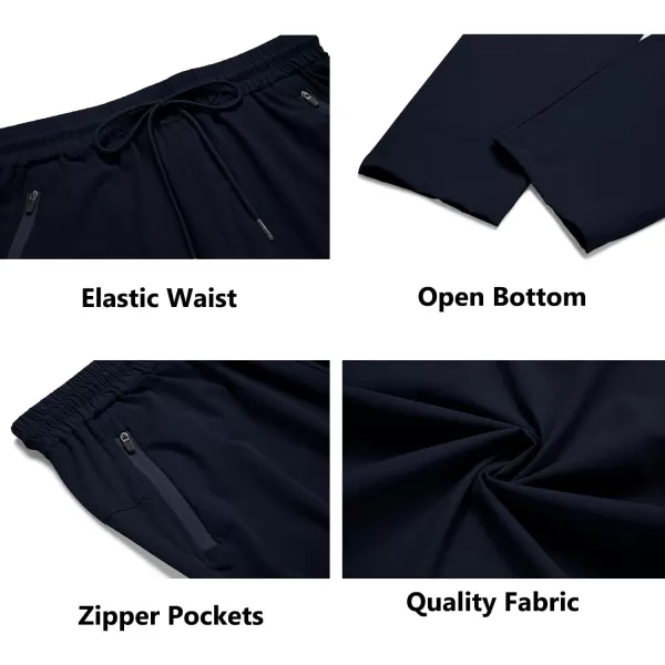 COOFANDY Men's Hiking Pants Lightweight Athletic Pants Quick Dry Active Running Joggers with Zipper Pockets
