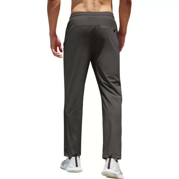 COOFANDY Men's Hiking Pants Lightweight Athletic Pants Quick Dry Active Running Joggers with Zipper Pockets