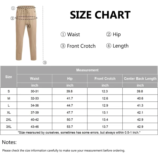 COOFANDY Men's Hiking Pants Lightweight Athletic Pants Quick Dry Active Running Joggers with Zipper Pockets