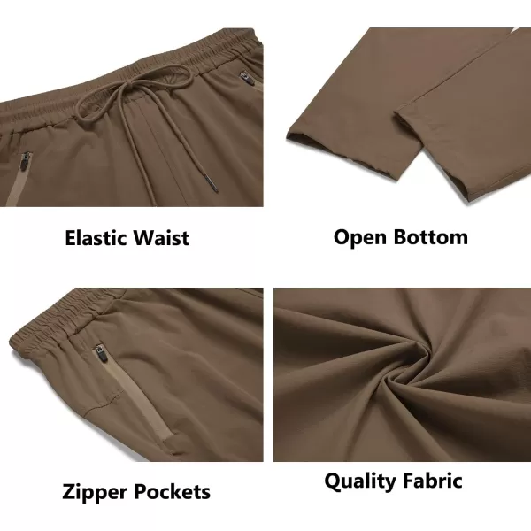 COOFANDY Men's Hiking Pants Lightweight Athletic Pants Quick Dry Active Running Joggers with Zipper Pockets