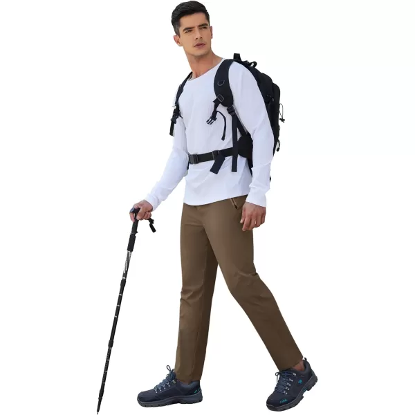 COOFANDY Men's Hiking Pants Lightweight Athletic Pants Quick Dry Active Running Joggers with Zipper Pockets