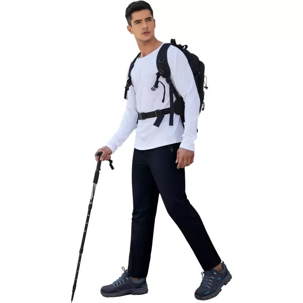 COOFANDY Men's Hiking Pants Lightweight Athletic Pants Quick Dry Active Running Joggers with Zipper Pockets