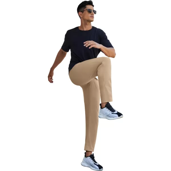 COOFANDY Men's Hiking Pants Lightweight Athletic Pants Quick Dry Active Running Joggers with Zipper Pockets