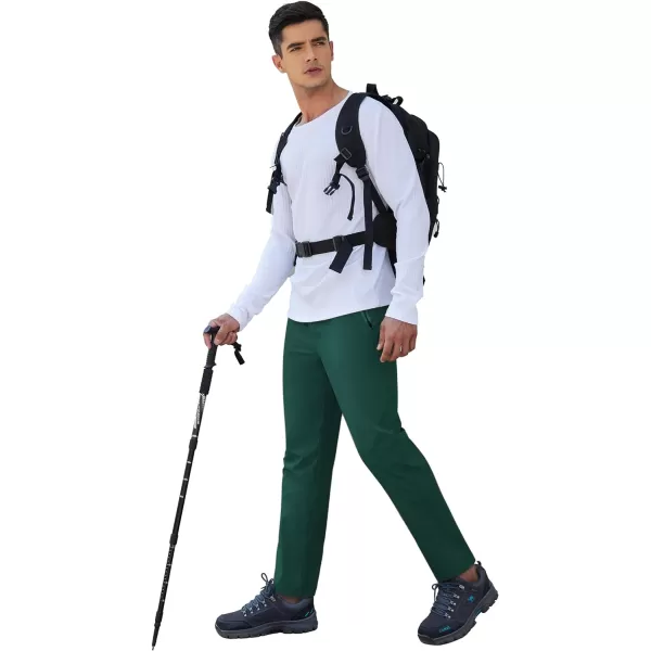 COOFANDY Men's Hiking Pants Lightweight Athletic Pants Quick Dry Active Running Joggers with Zipper Pockets