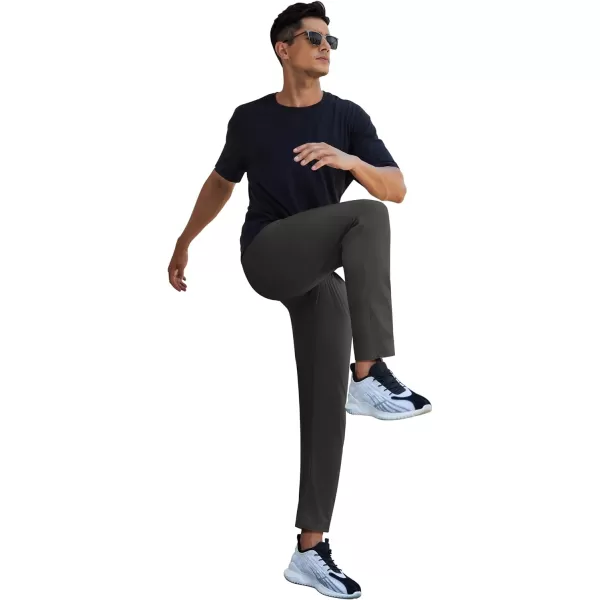 COOFANDY Men's Hiking Pants Lightweight Athletic Pants Quick Dry Active Running Joggers with Zipper Pockets