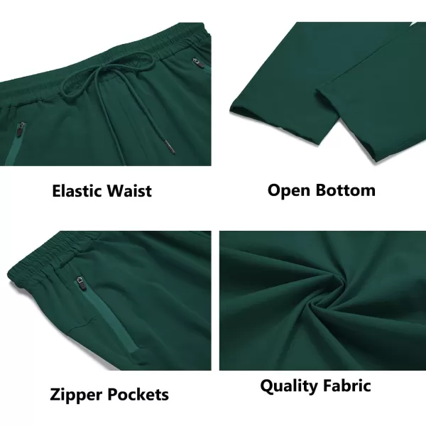 COOFANDY Men's Hiking Pants Lightweight Athletic Pants Quick Dry Active Running Joggers with Zipper Pockets
