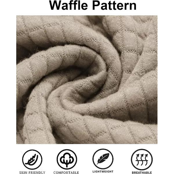 COOFANDY Mens Hooded Sweatshirt Casual Long Sleeve Drawstring Waffle Knit Pullover Hoodies