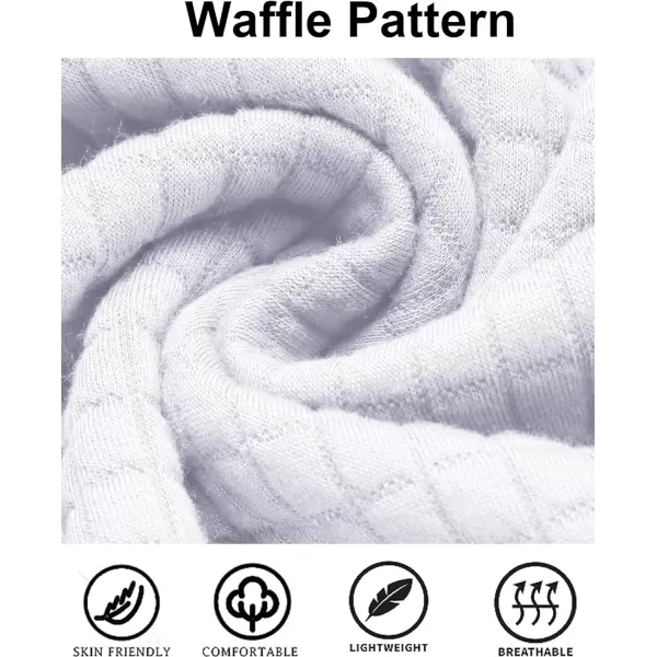 COOFANDY Mens Hooded Sweatshirt Casual Long Sleeve Drawstring Waffle Knit Pullover Hoodies