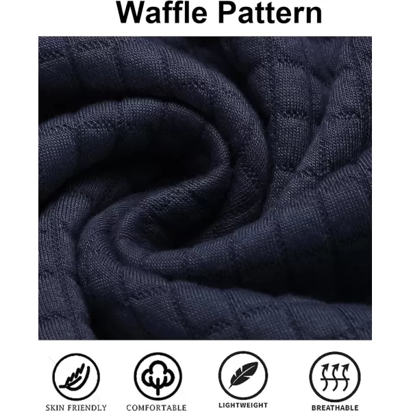COOFANDY Mens Hooded Sweatshirt Casual Long Sleeve Drawstring Waffle Knit Pullover Hoodies