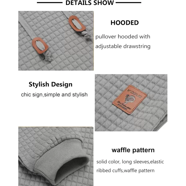 COOFANDY Mens Hooded Sweatshirt Casual Long Sleeve Drawstring Waffle Knit Pullover Hoodies