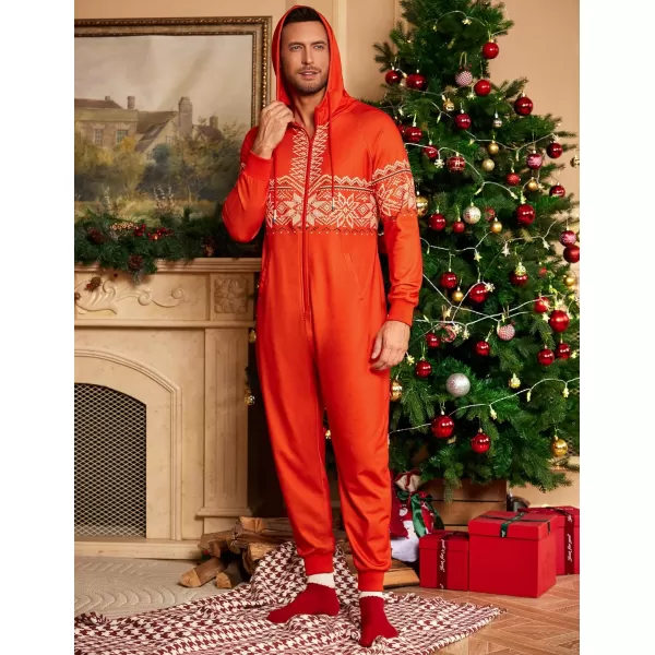 COOFANDY Mens Jumpsuit Onesie Rompers Drawtsring Hooded Full Zip One Piece Tracksuit with Pockets