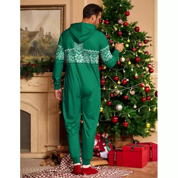 COOFANDY Mens Jumpsuit Onesie Rompers Drawtsring Hooded Full Zip One Piece Tracksuit with Pockets
