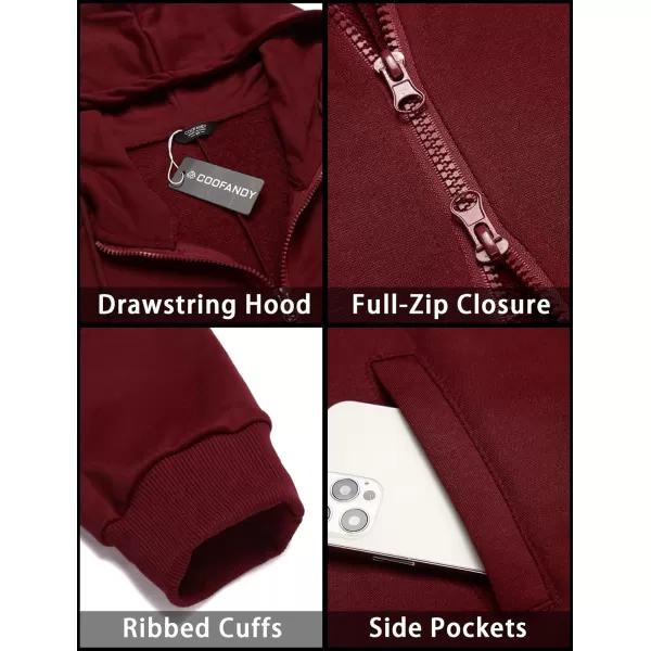 COOFANDY Mens Jumpsuit Onesie Rompers Drawtsring Hooded Full Zip One Piece Tracksuit with Pockets