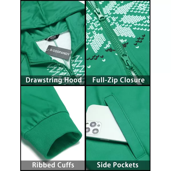 COOFANDY Mens Jumpsuit Onesie Rompers Drawtsring Hooded Full Zip One Piece Tracksuit with Pockets