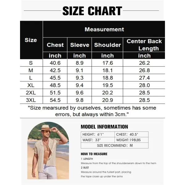 COOFANDY Men's Knit Button Down Shirt Short Sleeve Vintage Polo Shirts Summer Casual Beach Tops