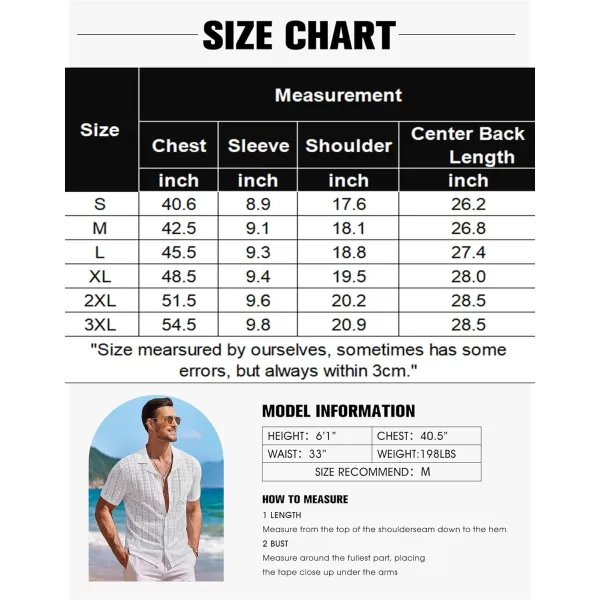COOFANDY Men's Knit Button Down Shirt Short Sleeve Vintage Polo Shirts Summer Casual Beach Tops
